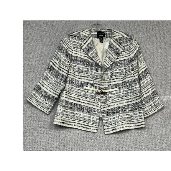 Doncaster Collection Women's Cream & Grey Blazer Size 14 #61579 - Picture 1 of 3